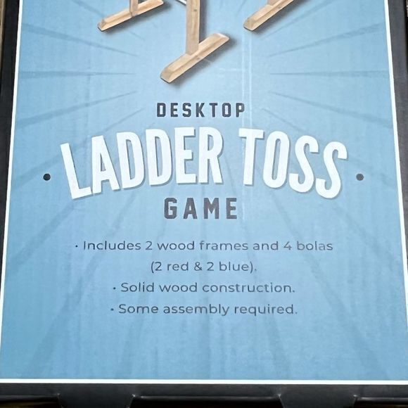 NWT Portable Desktop‎ Wooden Ladder Toss Game Home Travel Office - Picture 2 of 2